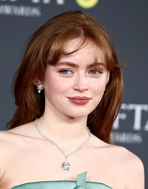 Sadie Sink attends the 2026 EE BAFTA Film Awards at the Royal Festival Hall.