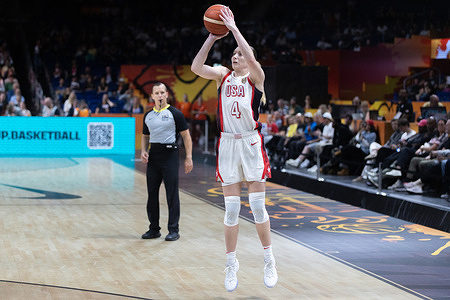 Paige Bueckers of the United States seen in action during the quarterfinal stage of the 2026 FIBA Women's World Cup between the United States and Hungary at Uber Arena. Final score; United States 108:56 Hungary.