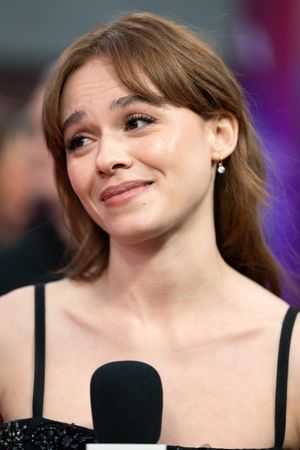 Sadie Soverall attends the "Elsinore" 2026 Opening Gala during the 70th BFI London Film Festival at The Royal Festival Hall .