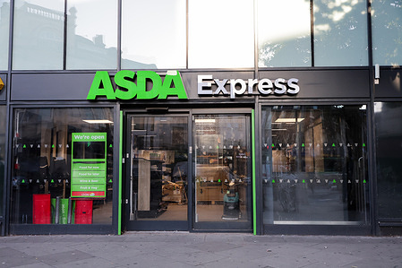 General view of ASDA Express store in London. Supermarket giant Asda has confirmed plans to open more than 20 new stores across the country starting in early October. The expansion is part of the retailer’s continued growth strategy amid the fierce competition from rivals including Tesco, Sainsbury’s, Morrisons, Aldi, and Lidl.