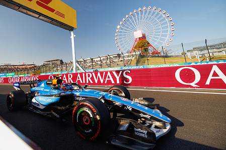 Carlos Sainz of Spain drives the (55) Atlassian Williams F1 Team FW48 during practice session two ahead of the F1 Grand Prix of Japan at the Suzuka Grand Prix Circuit in Suzuka.