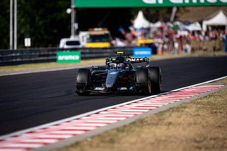 Andrea Kimi Antonelli (ITA) (Mercedes-AMG Petronas F1 Team) during free practice 2 of the Formula 1 Aws Hungarian Grand Prix 2026 at the Hungaroring.