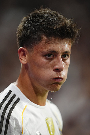 Arda Güler of Real Madrid CF is seen during the La Liga EA Sports match between Real Madrid CF and CA Osasuna at the Santiago Bernabéu. Final score; Real Madrid CF 1 : 0 CA Osasuna.