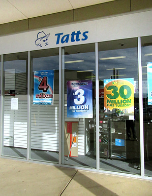 Tatts logo seen in Melbourne.