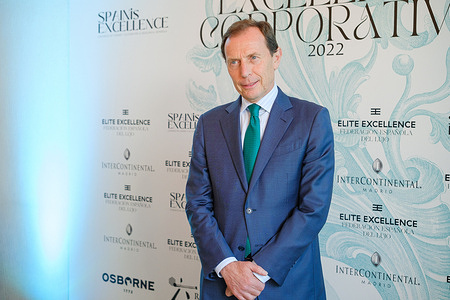 Emilio Butragueño attends the 'Corporate Excellence' awards 2022 at the InterContinental Hotel in Madrid.