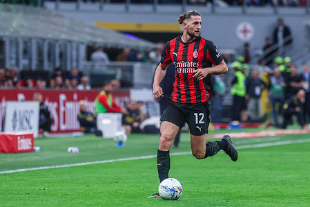 Adrien Rabiot of AC Milan seen in action during Serie A 2025/26 football match between AC Milan and Udinese Calcio at San Siro Stadium. Final Score; Milan 0:3 Udinese.