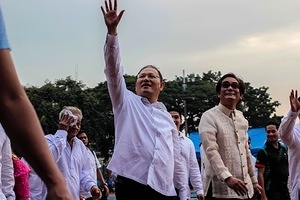 Marikina Sports Center,Marikina,NCR,Philippines, Marikina, NCR, Philippines - 11/12/2017: City Mayor Marcy Teodoro welcomed all the participants and spectators of Rehiyon Rehiyon Festival. The Biggest Annual Philippine Rehiyon-Rehiyon Festival was once again celebrated this month with the theme “Unity In Diversity” which the main goal is to unite all individuals coming from different region in the nation. The festival showcases the diverse culture and attitudes of Filipinos around the country to bond as one in a big dance celebration. It serves as a tribute to local groups/community who came from other regions of the country and choose to stay and settle in the city.