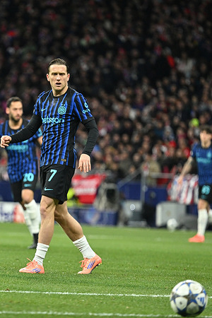 Piotr Zielinski of Internazionale seen in action during UEFA Champions League match between Atletico de Madrid and FC Internazionale Milano at Estadio Metropolitano. Final score Atletico Madrid 2 : 1 FC Internazionale Milano