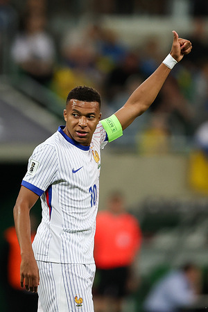 Kylian Mbappe of France seen during European World Cup Qualifiers 2026 football match between Ukraine and France at Stadium Wroclaw (Wroclaw). Final score Ukraine 0 : 2 France