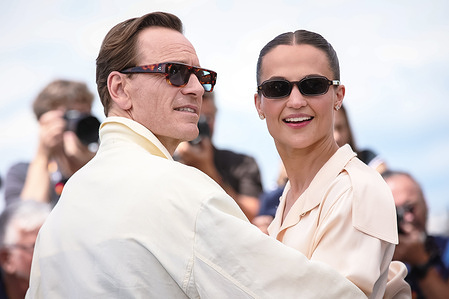Michael Fassbender and Alicia Vikander attend the photocall of "Hope" at the 79th Cannes Film Festival.