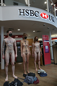 SOPA Images - Gallery - XR naked bank protest, London, UK