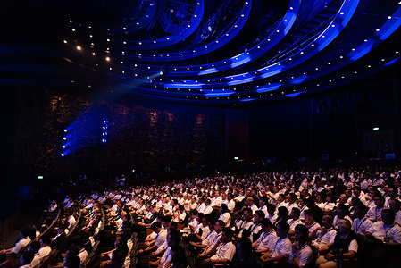 General view of the Bhumjaithai party policy announcement ahead of the upcoming general election of Thailand at Aksra theatre. Thailand will have a general election on February 8th,2026 after Thailand's Prime Minister Anutin Charnvirakul decided to dissolve the parliament on December 12, 2025.