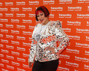 Saffron attends the 'Trainspotting The Musical' Press Night held at the Theatre Royal Haymarket, London.