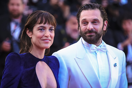 French actress Vimala Pons and French actor Pio Marmaï attend the Opening Ceremony red carpet of the 79th Cannes Film Festival.