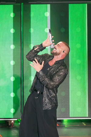 Ricky Martin performs live on stage in concert during the "Christmas By Starlite" Festival at Ifema.