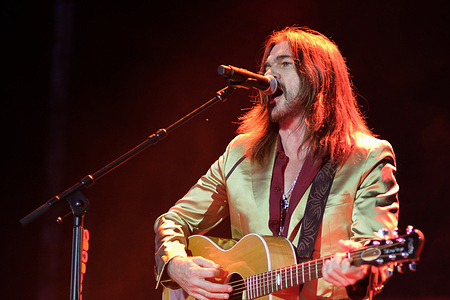 Juan Esteban Aristizábal known artistically as Juanes performs at the Botanical Nights, in Madrid. The Colombian singer, recent winner of the Grammy for best Latin rock album, began his latest tour in Murcia on June 30th with "Origen", which will take him during the next month of July through several European countries. The artist has recently celebrated the 20th birthday of the album that, as he says, "changed his life forever."