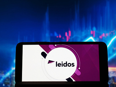 In this photo illustration, the Leidos Holdings, Inc. logo seen displayed on a smartphone.