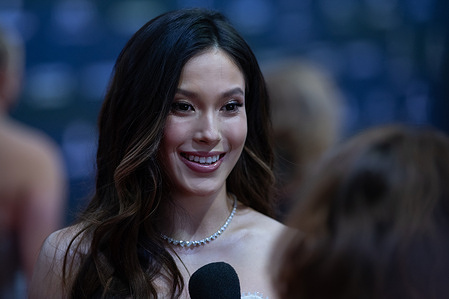 Laureus Academy Ambassador, Chinese- American freestyler skier Eileen Gu attends the Laureus World Sports Awards Madrid 2026