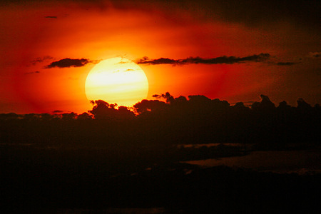 The sun sets over Point Cooke Marine Sanctuary amid ongoing heatwave conditions in Victoria. Tomorrow, Victoria will continue to experience extreme weather, with temperatures forecast to reach 41 °C in Melbourne and up to 43 °C in regional areas. Bushfire warnings, including “leave immediately” notices near Longwood, are in place, while damaging wind gusts of up to 90–110 km/h are forecast to affect Melbourne and surrounding areas.
