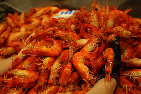 Prawns are seen on display at The Seafood king in Bankstown ahead of Easter long weekend celebrations.