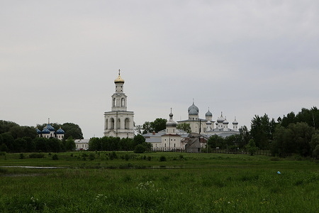 View of St. George's Monastery, a monastery of the Russian Orthodox Church in honor of the Great Martyr George.