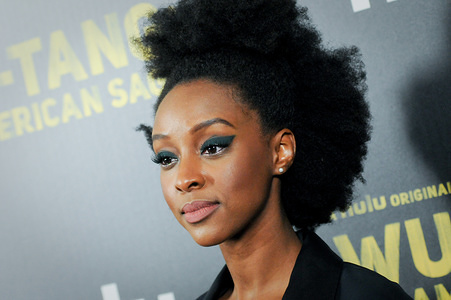 Ebony Obsidian attends the Wu-Tang: An American Saga premiere held at Metrograph in New York City.