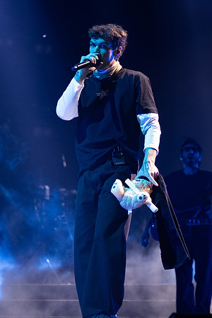 Riccardo Fabbriconi aka Blanco performs live at Palasele during the "Il primo Tour nei Palazzetti" Live 2026.