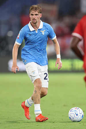 Kenneth Taylor "Midfielder" of Lazio seen in action during round of 32 Coppa Italia Frecciarossa 2026/2027 of the football match the Serie A Enilive 2025-2026 between SS Lazio and Mantova 1911 at Olympic Stadium. Final scores; Lazio 0-2 Mantova.