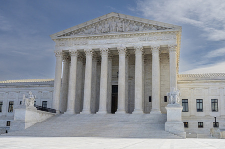 The Supreme Court building in Washington, DC.
