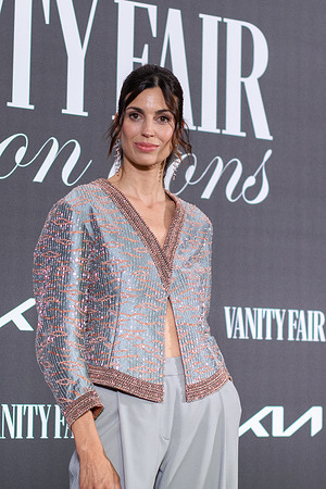 Davinia Pelegri attends the Vanity Fair Fashion Icons photocall at El Olivar De El Viso.