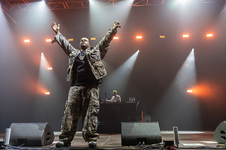 FERG, also known as A$AP Ferg (Darold Durard Brown Ferguson Jr.) performs live on the stage during the Pohoda Festival 2025 at Airport Trencin. Pohoda festival is the biggest open-air summer music festival.