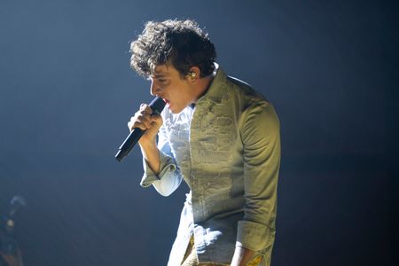 Artist Guitarricadelafuente (Alvaro Lafuente Calvo) performs live at the Movistar Arena in Madrid.