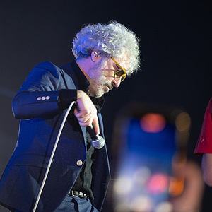 Abraham Boba, the singer from the band Leon Benavente performs during her performance festival INVERFEST at Circo Price.