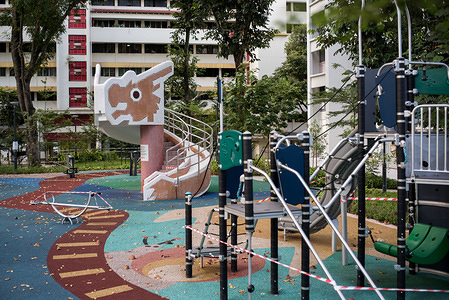 View of a cordoned off playground amid Coronavirus (COVID-19) lockdown.
Strict measures were imposed by the Singapore government starting from 7th April to curb the spread of Coronavirus (COVID-19).