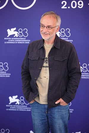 Italian botanist Stefano Mancuso attends the photocall of the film "Holy Wood Dust" during the 83rd Venice International Film Festival.