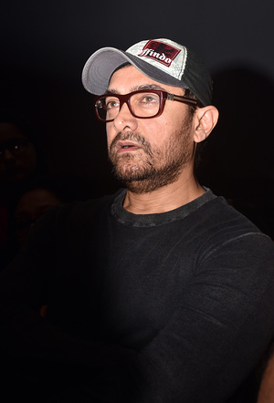 Actor Aamir Khan spotted during special screening of film 'Rubaru Roshni' at PVR, Juhu in Mumbai.