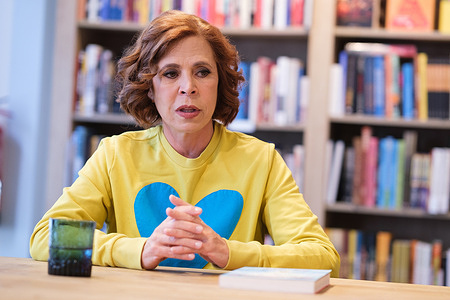 Designer Agatha Ruiz de la Prada launches her new book "Todo por un Plan" at the Casa del Libro.
