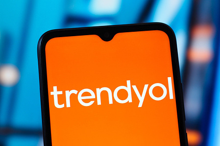 In this photo illustration, the Trendyol logo is seen displayed on a smartphone screen.