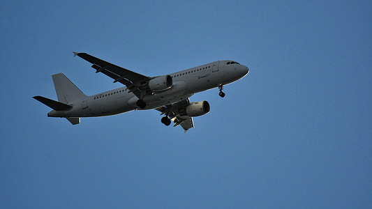 A view of a Fly2Sky plane as it arrives at Marseille Provence Airport.