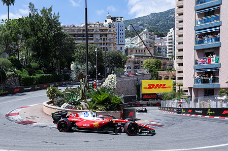 Lewis Hamilton of United Kingdom and Scuderia Ferrari HP SF-26 (44) seen during the F1 Grand Prix of Monaco 2026 - Race at Circuit de Monaco.