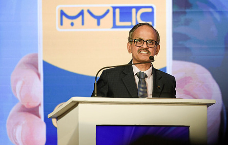 Chief Executive Officer (CEO) and Managing Director (MD) of Life Insurance Corporation of India (LIC), R.Doraiswamy speaks during the launch of LIC's Customer App (MyLIC) at an event in Mumbai. The app has been designed with a clear focus on transforming customer experience, empowering intermediaries and modernizing internal operations. Built with advance technologies including AI, the app aims to deliver a seamless, secure and fully integrated digital insurance ecosystem.