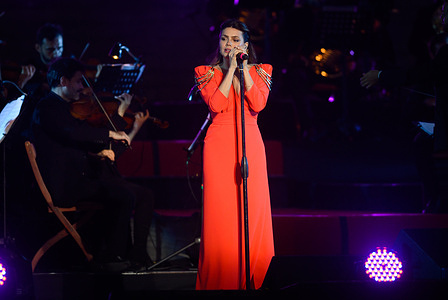 Natalie Perez performs on stage during the concert.
The University of Buenos Aires celebrates its Bicentenary with a free mega concert and great figures, in Buenos Aires.