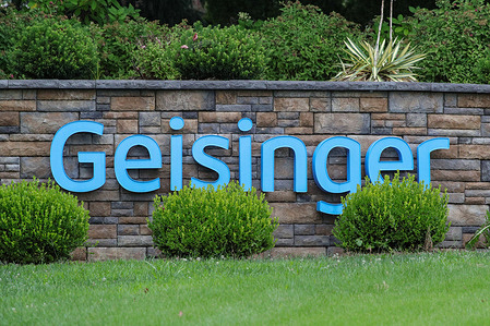 The Geisinger logo is seen at the entrance to the main campus of Geisinger Medical Center in Danville. Geisinger alerted the public of a possible measles exposure at Geisinger Medical Center after a visitor with a high suspicion of measles was present on campus Aug. 12-13 in the emergency department waiting room, pediatric emergency department, Janet Weis Children’s Hospital second floor, Atrium Café in Hospital for Advanced Medicine, and fluoroscopy.