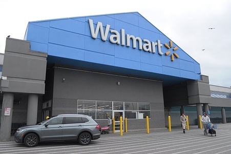 A Walmart store is seen in the village of Westbury in Nassau County, Long Island, New York.