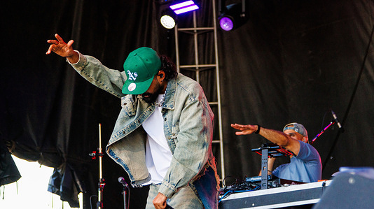 London-born Raf Saperra known for his Rap style revitalizing old Punjabi folk stories, performs on the K-Days North Stage on day 2 of the 10 day Festival.