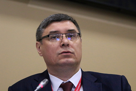 Aleksandr Avdeyev, Governor of the Vladimir Region attends a session on About Those Who Look to the Future: Presentation of the EPS Rating in the framework of the St. Petersburg International Economic Forum 2023 (SPIEF 2023).