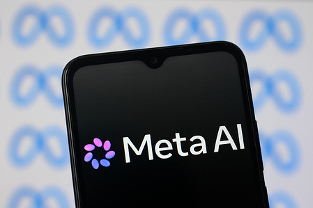 In this photo illustration, the new Meta AI (Muse Spark) logo is seen displayed on a smartphone screen. Meta unveils Muse Spark, its most powerful new AI model, along with a new visual identity for Meta AI