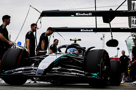 Andrea Kimi Antonelli of Italy and Mercedes-AMG PETRONAS F1 Team during Free Practice 3 Formula One Singapore Grand Prix.