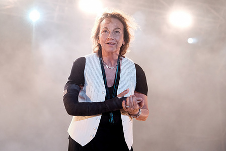 The Italian singer Gianna Nannini performs at a concert with her “Sei nell’anima Tour” in Lanciano.