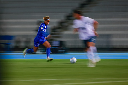 Yuki Uchida of South Melbourne FC seen in action during the Hahn Australia Cup Round of 32 match between South Melbourne FC and Adelaide United FC at Lakeside Stadium. Final score; South Melbourne FC 2 : 1 Adelaide United FC.
